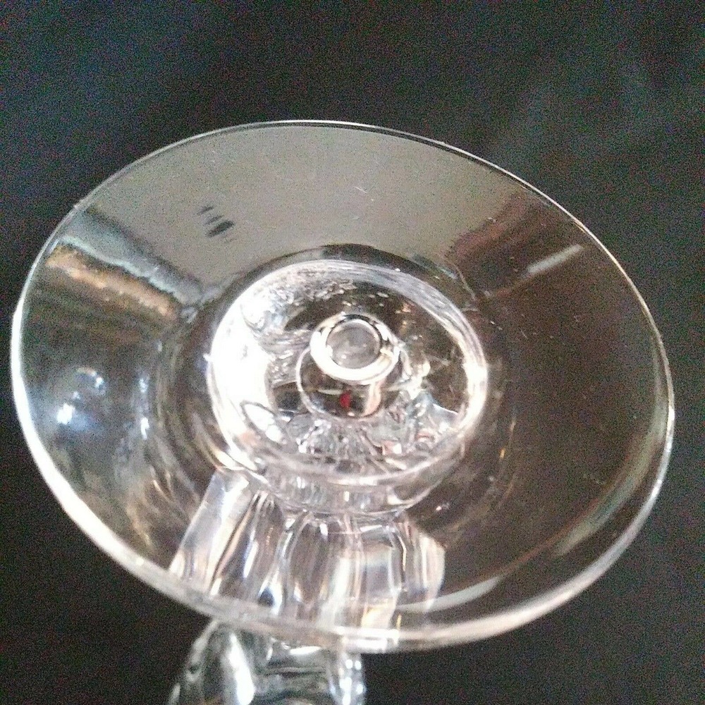 2 Tiffin Franciscan Air Bubble Stem Glasses. - Picture 9 of 12